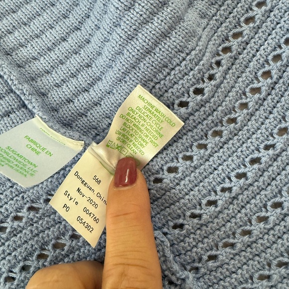 Lilly Pulitzer Woman’s Size Xxs Blue Noble Cardigan Knit - Picture 5 of 9